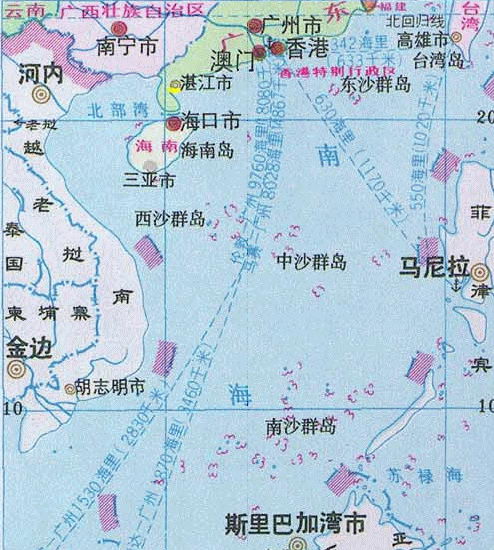 中國南海地圖